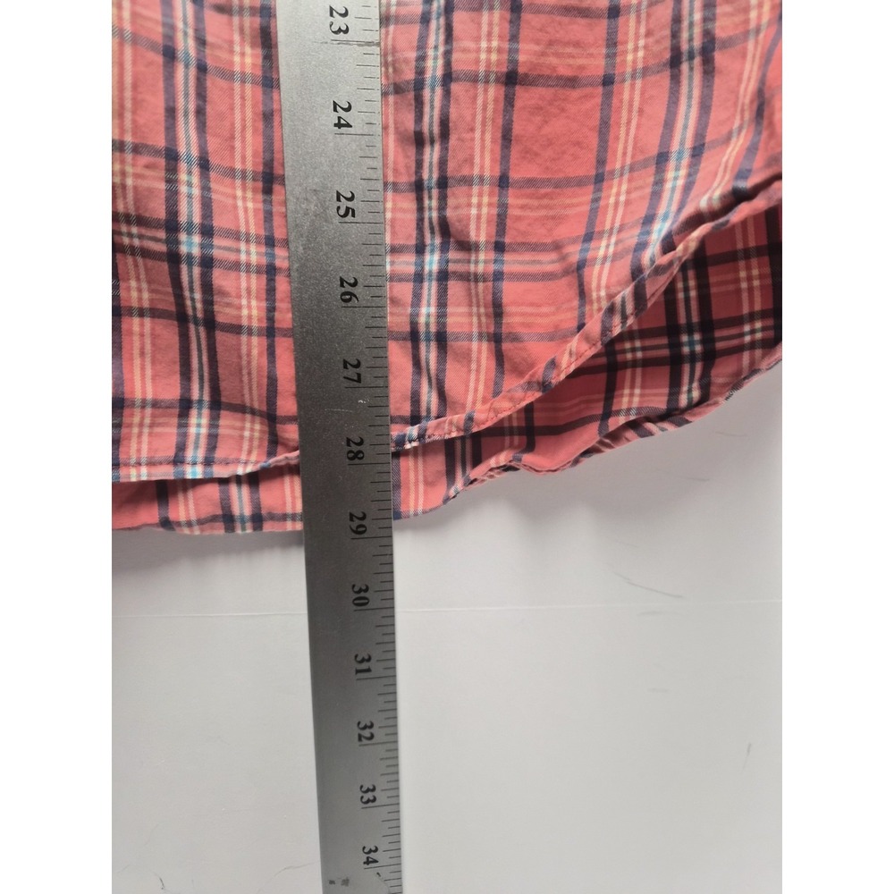 Southern Tide Shirt Mens Size Medium Red Plaid Button Up Casual Preppy - Picture 6 of 6